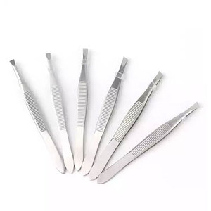 Herramienta profesional duradera para cortar y recortar cejas de acero inoxidable, pinzas para cejas para entrenamiento de maquillaje permanente - Product Image 2