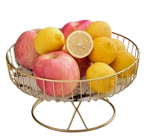 Eco Friendly Gold Metal <b>Vegetable</b> <b>Storage</b> Fruit <b>Basket</b> Unique Style Metal Fruit <b>Basket</b> Tabletop Kitchen <b>Storage</b> <b>Basket</b> - Product Image 6