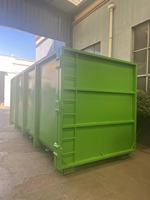 Conteneur à usage intensif 30m3 Poubelle en métal 30 Yard Roll Off Dumpters Hook Lift Bacs