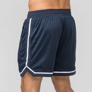 Short de basket-ball de sport vierge pour hommes sur mesure nouveau style été décontracté respirant short de basket-ball en maille - Product Image 5