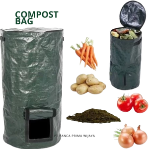 Sac de compost vert foncé UV HDPE Eco Pack de haute qualité 80L pour les déchets agricoles organiques à l'exportation d'engrais - Product Image 4