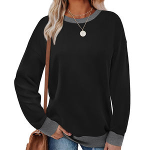 Sweat-shirt pour femme de haute qualité, lourd et chaud, tendance, coupe ample, pull-over pour femme - Product Image 1