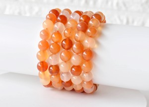 Best Stretchable Carnelian 8mm Round <b>Beaded</b> <b>Bracelet</b> Natural Healing Crystal <b>Bracelet</b> For Jewelry Meditation At Wholesale Price - Product Image 1