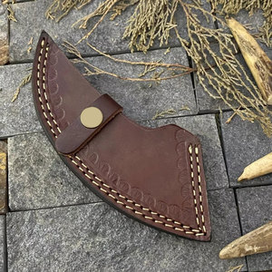 Cortador único de hacha para pizza de acero de Damasco para uso en panadería y cafetería de cocina diseñado para cortar pizza suave - Product Image 2