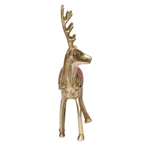 Elegante pieza de exhibición de renos dorados, decoración llamativa para mesa de comedor, estante de oficina o presentación de eventos de temporada - Product Image 5