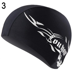 Gorro de Natación Ultrafino para Hombre y Mujer, Gorro de Nailon Elástico con Estampado de Flores, Protección para los Oídos, Pelo Largo, Tamaño Libre - Product Image 3