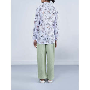 Pantalon TUANA coupe droite avec logo personnalisé, tissé, respirant, à jambes larges et taille mi-haute pour la saison printanière - Product Image 4