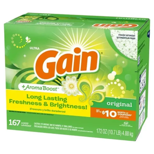 Detergente en Polvo para Ropa Gain, Aroma Original, 172 Onzas, 167 Cargas - Product Image 3