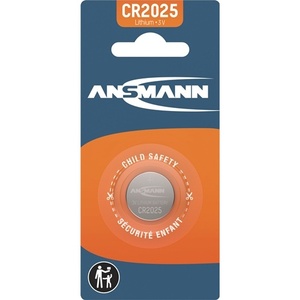 แบตเตอรี่กระดุม CR2025 3V 165mAh ขนาด 20 x 2.5 มม. บรรจุ 1 แพ็ค ANSMANN - Product Image 1