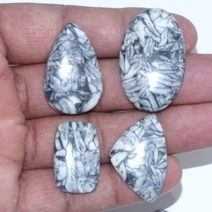 Pinolith naturel Jaspe Pierres précieuses en vrac Vente en gros Pinolith Jasper Cabochon Pierre précieuse Belle pierre précieuse pour la fabrication de bijoux - Product Image 2
