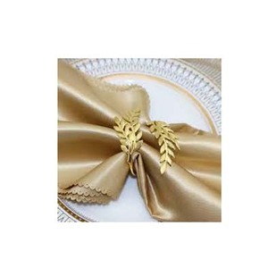 Elegant Gold Metal <b>Compound</b> Leaf Napkin Rings for Birthday Wedding Modern napkin ring Premium quality Designer napkin ring - Product Image 1