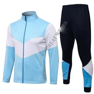 Survêtement pour hommes 2 pièces pullover à manches longues sweat-shirt décontracté et jogging ensembles de tenues de sport avec poches - Product Image 1