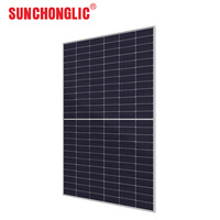 Convertisseur solaire hybride Sunchonglic 12V 2400W pour la maison, batterie LiFePo4, panneaux solaires monocristallins MPPT, modèle 2.2KW