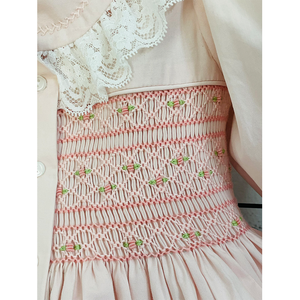 ชุดเดรสพิมพ์ลายดอกไม้สำหรับเด็กผู้หญิงตัวเล็กทำในเวียดนาม-ชุดเดรสวันหยุดปกตุ๊กตาสวมใส่สบายๆ - Product Image 4