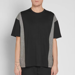 เสื้อยืดลำลองสะพายไหล่สำหรับผู้ชายผ้าถักผ้าฝ้าย100% ดีไซน์โอเวอร์ไซส์ออกแบบได้ตามต้องการ - Product Image 6