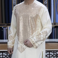 Robe longue traditionnelle afghane Kuchi, brodée à la main, de couleur unie, respirante, pour homme.