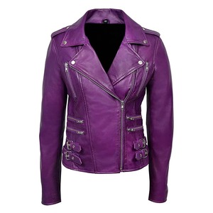 Stylish design <b>womens</b> genuine leather <b>jacket</b> winter coat with long sleeves fashion outerwear for autumn outfits - Product Image 1