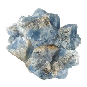 Piedra de cuarzo natural de calcita azul, piedras de cristal de cuarzo rugosas a la venta, cristal AQSA y gemas - Product Image 2
