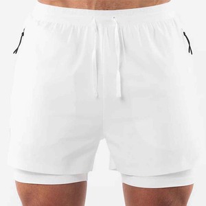 Pantalones cortos de correr de algodón 100% personalizados para hombre, pantalones para correr de gimnasio de secado rápido con cintura elástica, transpirables, cómodos - Product Image 1