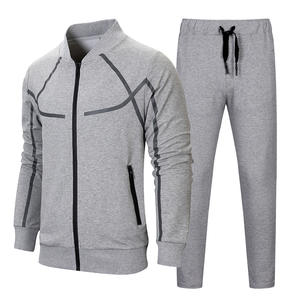 TWILL transpirable BLK/GREY chándal para hombres logotipo personalizado gimnasio entrenamiento traje ropa deportiva Jogger conjunto proveedor - Product Image 6