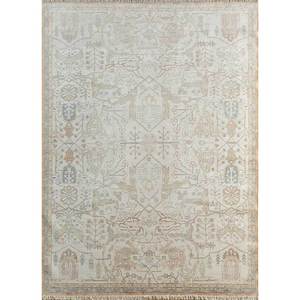 พรมไหมถักมือสีเบจน้ำตาลลายเหรียญกุลมาร์ก สำหรับห้องนั่งเล่น พรมปูพื้นทางเดิน รูปทรงสี่เหลี่ยมผืนผ้า ลายจิ๊กซอว์ สำหรับวัยรุ่น-GSL-1006 - Product Image 1