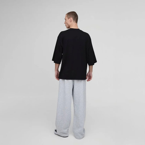 T-shirt de sport de grande taille pour hommes en coton épais de haute qualité avec logo personnalisé T-shirt pour hommes Livraison DDP - Product Image 2