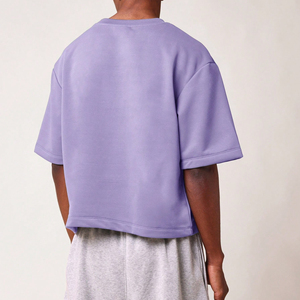 เสื้อยืดผ้าฝ้ายพิมพ์ลายกราฟิกสำหรับผู้ชายเสื้อยืดครอปของผู้ชายแบบหนาพิมพ์ลายกราฟิกตามสั่ง - Product Image 2