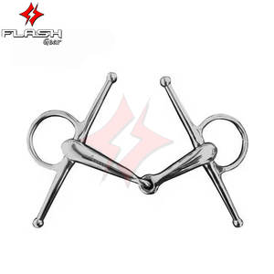 Fait sur mesure de haute qualité Shires Full Cheek Bit Waterford Mouth Western Dutch Gag Leather Breeches Superior - Product Image 2