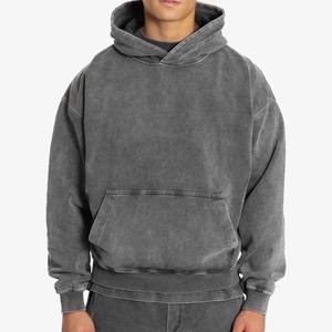 Sudaderas CON CAPUCHA DE COMERCIO independiente con logotipo de diseño personalizado, sudaderas de lana de peso pesado, sudadera atlética con lavado ácido para hombre de gran tamaño - Product Image 2