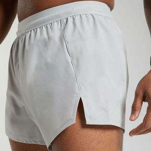 กางเกงขาสั้นเล่นยิมของผู้ชายแบบลำลองสำหรับออกกำลังกายวิ่งแห้งเร็วและเป็นมิตรกับสิ่งแวดล้อมมีกระเป๋าดีไซน์ลายพื้น - Product Image 4