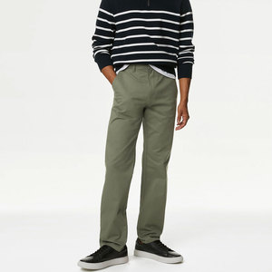 กางเกงยีนส์ผ้ายีนส์สำหรับผู้ชายกางเกงยีนส์ผ้าคอตตอนผ้ายืดขาตรงสำหรับนักธุรกิจแบบทางการใหม่ - Product Image 3