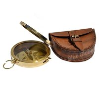 Modern Compass Navigational Brass Pocket Nautical Instrument Polished Home Decoration Wedding