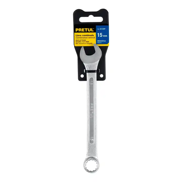 Pretul Open-End Combination Wrench Set 6 Units 15mm X 190mm Long CRV Steel Material Ring Spanner