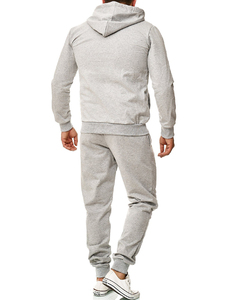Trajes Deportivos con Capucha para Hombre, OEM, Invierno, Talla Grande, 100% Algodón, Felpa, Cordón Ajustable, Corte Regular, Ropa Deportiva - Product Image 3