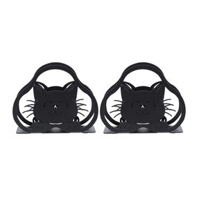 Accesorios de cocina servilletero de metal Diseño de montañas cuadradas ecológicas con servilletero de metal personalizado de árbol - Product Image 4