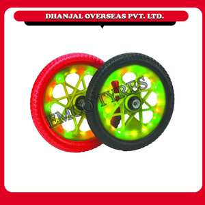 14 pouces eva pneus pneus pneus avec 355 mm diamètre pour enfants en Rouge et Vert attrayant led lumière E-14T - Product Image 2