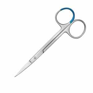 Tijeras quirúrgicas de acero inoxidable Iris, punta recta y curva, tijeras de cirugía Dental, instrumentos médicos de 10cm - Product Image 4
