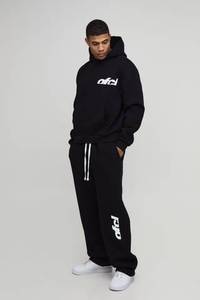Conjunto de Sudadera con Capucha de Hombros Caídos de Alta Calidad al por Mayor, Ajuste Holgado, Tejido Grueso, Chándal de Jogging para Hombre con Cordón Extendido - Product Image 6