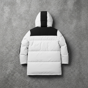 Vente chaude léger mi-longueur imperméable canard doudoune pour homme chaud couleur bloc respirant tenue décontracté bulle veste - Product Image 2
