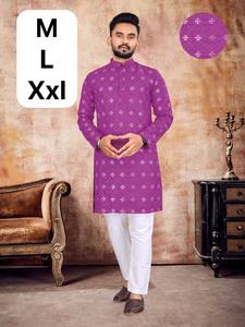 Ropa informal estilo indio impreso Jaipur camisa Yoga desgaste Top hombres manga larga algodón Kurtas dibujado a mano Paisley estampado Formal - Product Image 6