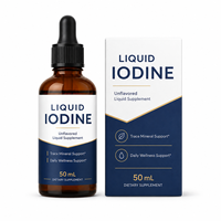 Formule Personnalisée Gouttes d'Iode Liquide Naturel avec Extrait de Varech et Sélénium – Complément pour la Santé Thyroïdienne des Adultes – Vente en Gros OEM ODM