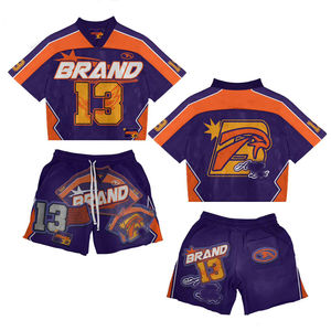 2024 dernière conception de sublimation personnalisée été nouveau Style de plage à manches courtes ensembles hommes maille deux pièces ensemble - Product Image 3