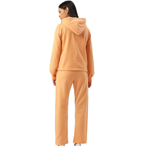 Survêtements pour femmes en molleton d'hiver sur mesure, coupe ajustée, à capuche, manches longues, poids lourd, écologiques, réversibles, vêtements de rue, 100% coton - Product Image 2