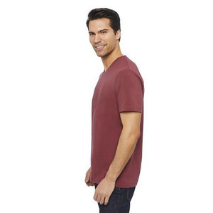 Lightweight 100% Cotton Solid Pattern Double-Sleeved Custom Logo Oversized T <b>Shirt</b> for <b>Men</b> Solid Color Long - Product Image 4