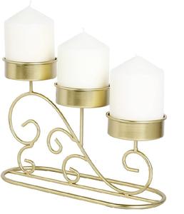Portavelas de Metal de alta calidad, soporte de hierro dorado para decoración del hogar, novedad - Product Image 3