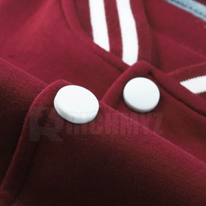 High Quality Custom Made Breathable Eco-Friendly Men's Letterman <b>Jacket</b> with Stand Collar and Front Logo All Colors Plus Sizes - Product Image 3