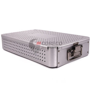 Ensemble de plateaux de stérilisation, casseroles en aluminium avec couvercles, organiseur d'instruments médicaux, cassettes, clinique, dentaire, chirurgical - Product Image 3