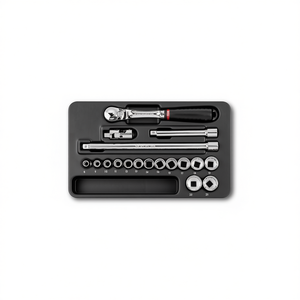Jeu d'outils Usag de 18 pièces avec douilles polygonales à cliquet - Product Image 2