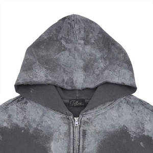 Sweats à capuche délavés à l'acide de Style Vintage lourd pour hommes 100% coton respirant et écologique sweats à capuche pour hommes délavés à l'acide - Product Image 4