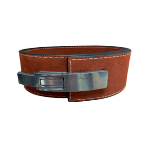 Cinturón de cuero de vaca personalizado de 10mm, cinturón de levantamiento de pesas para hombre fuerte, culturismo, soporte trasero, hebilla de palanca transpirable, cinturones de levantamiento de pesas - Product Image 1